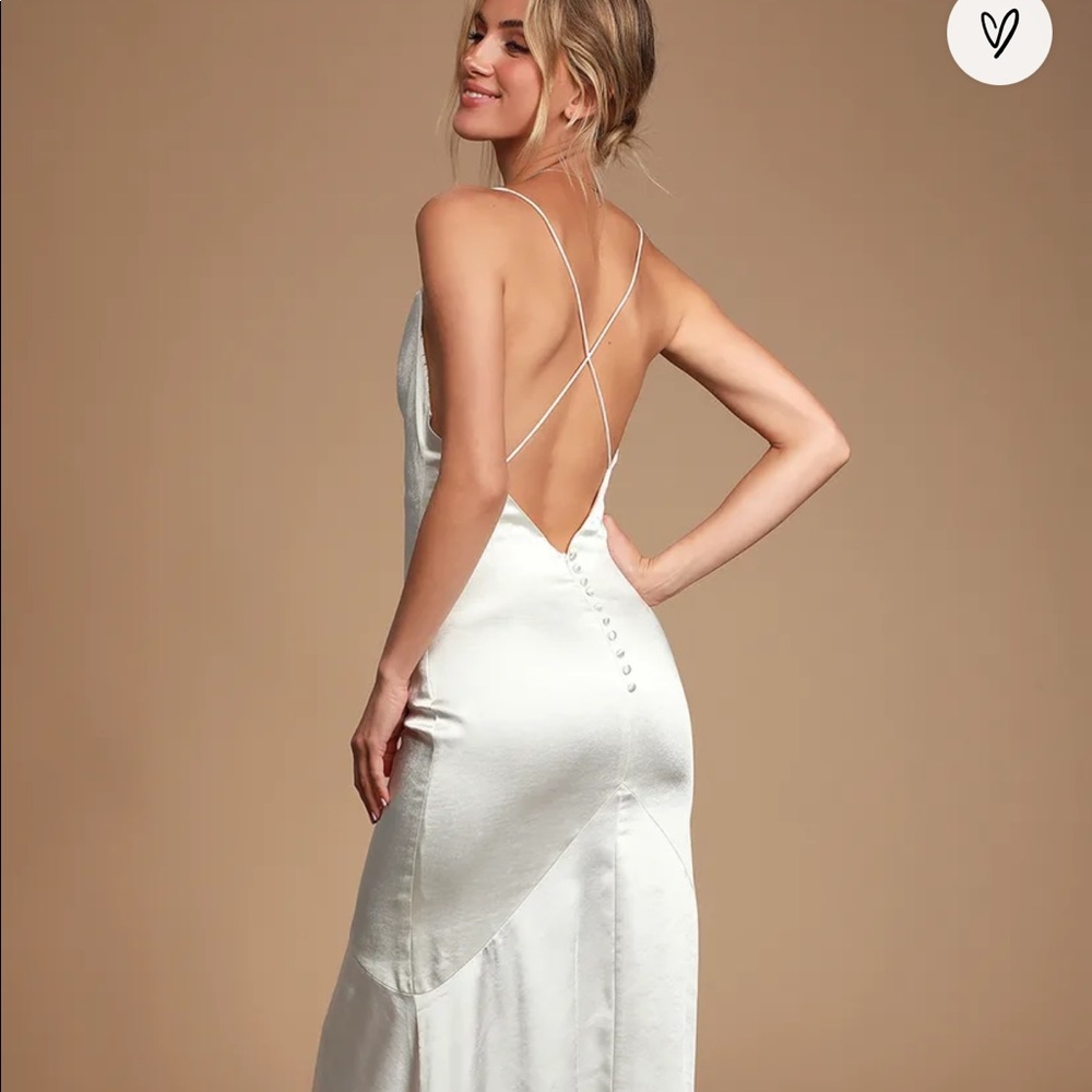 Lulus white wedding dress